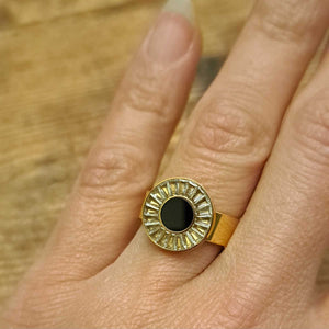 Ατσάλινο δαχτυλίδι, σε κίτρινο χρυσό, 2602249G