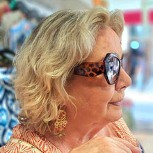 Φόρτωσε την φωτογραφία στο Gallery viewer, Γυαλιά ηλίου μεγάλα ταρταρούγα, με καφέ, ντεγκραντέ φακό