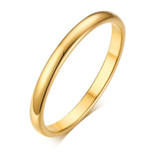 Φόρτωσε την φωτογραφία στο Gallery viewer, Ατσάλινο δαχτυλίδι micro βέργα πομπέ, σε κίτρινο χρυσό 20032425