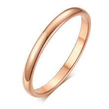 Φόρτωσε την φωτογραφία στο Gallery viewer, Ατσάλινο δαχτυλίδι micro βέργα πομπέ, σε ροζ χρυσό 20032428