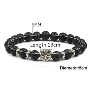 Βραχιόλι unisex με βούδα και χαντρα μαλαχίτη 8mm, σε λάστιχο
