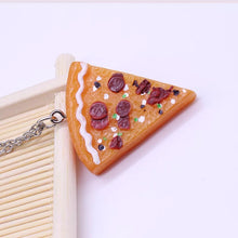 Φόρτωσε την φωτογραφία στο Gallery viewer, Κολιέ best friends pizza, ασημί / 1 τεμάχιο