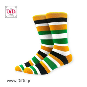 Κάλτσες μεσαίες, Stripes mustard, Νο40 - 46