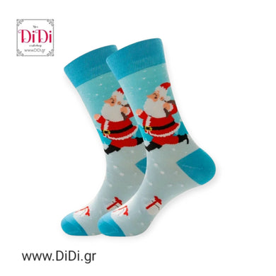 Κάλτσες μεσαίες, Santa blue (39-46)