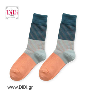 Κάλτσες μεσαίες, Stripes Mint, No 36-44