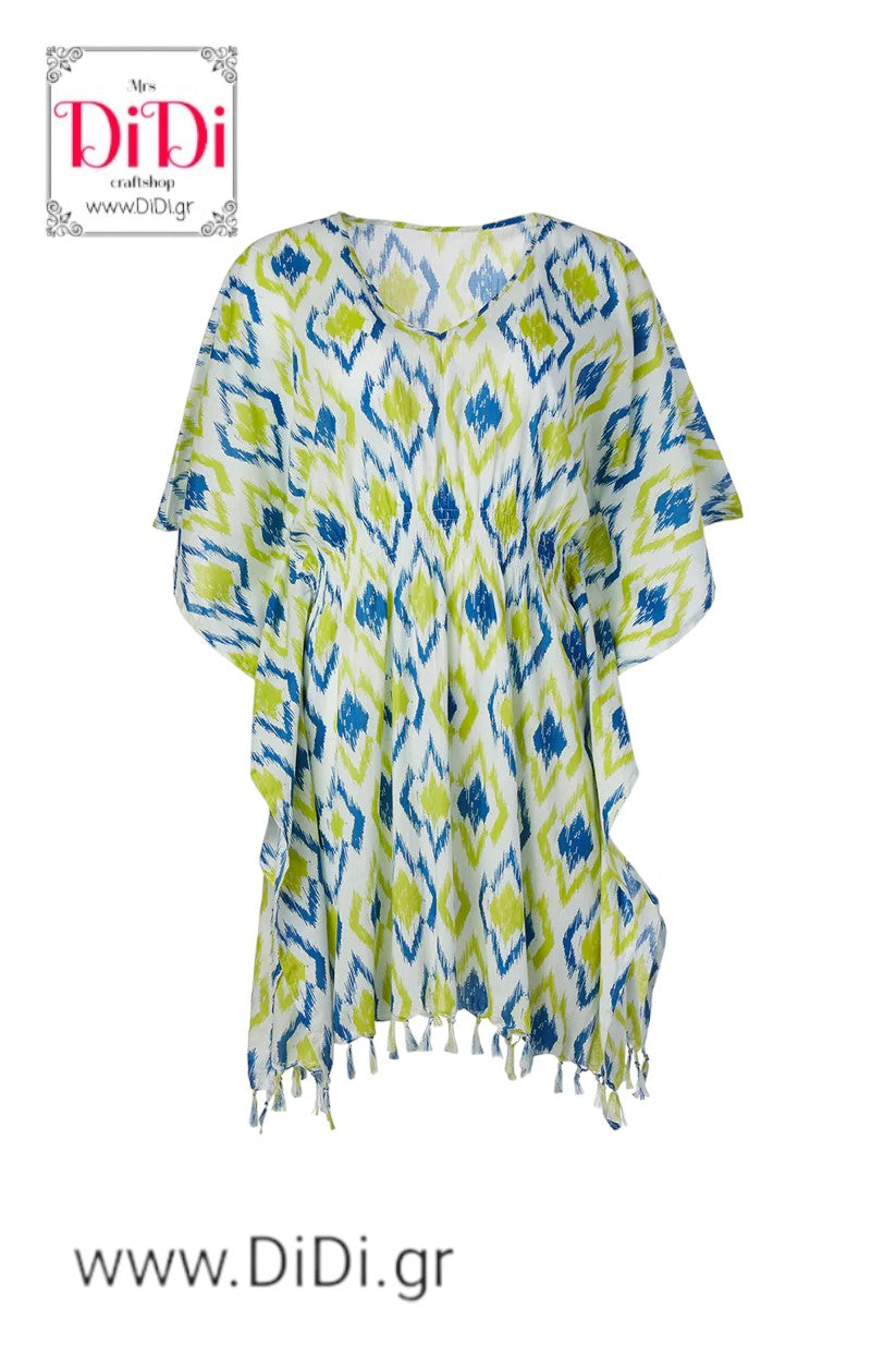 Καφτάνι με ogee print, 60000844