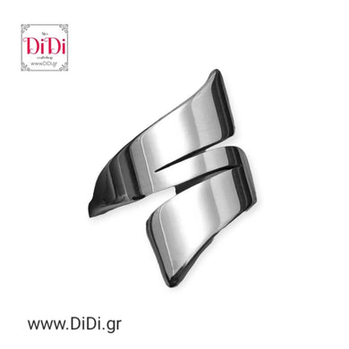 Ατσάλινο δαχτυλίδι, σε ασημί, 26022410S