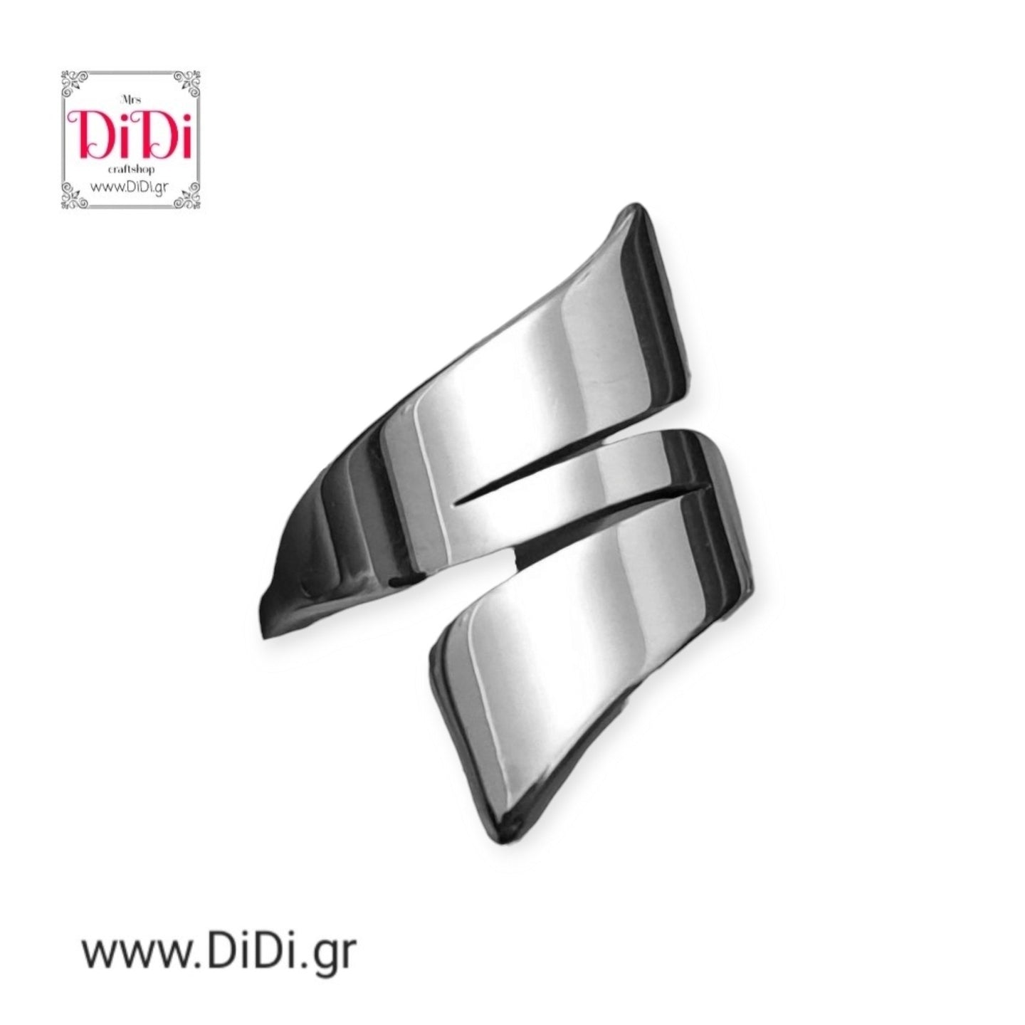 Ατσάλινο δαχτυλίδι, σε ασημί, 26022410S