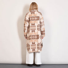 Φόρτωσε την φωτογραφία στο Gallery viewer, Μπουφάν - πουκάμισο μακρύ Aztec pattern, μπεζ