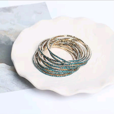 Βραχιόλι με πετρόλ crystal, 3108253
