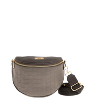 Φόρτωσε την φωτογραφία στο Gallery viewer, Τσάντα μέσης τύπου μπανάνα, γκρι, 24244