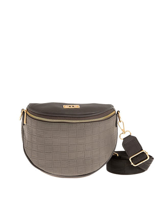 Τσάντα μέσης τύπου μπανάνα, γκρι, 24244