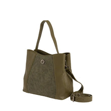 Φόρτωσε την φωτογραφία στο Gallery viewer, Τσάντα χειρός και χιαστί, λαδί 24266