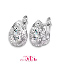 Φόρτωσε την φωτογραφία στο Gallery viewer, Σκουλαρίκια κρίκος με δάκρυ, σε ασημί, 2811259