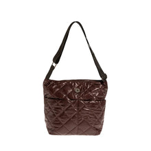 Φόρτωσε την φωτογραφία στο Gallery viewer, Τσάντα ώμου και χιαστί καπιτονέ, μπορντο, 24259