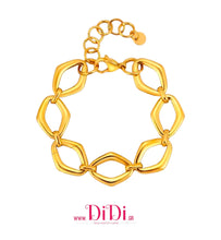 Φόρτωσε την φωτογραφία στο Gallery viewer, Ατσάλινο βραχιόλι αλυσίδα, σε κίτρινο χρυσό, 2010253