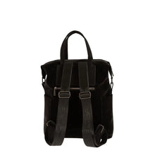 Φόρτωσε την φωτογραφία στο Gallery viewer, Τσάντα πλάτης με δύο υφές, μαύρο, 24253