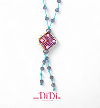 Φόρτωσε την φωτογραφία στο Gallery viewer, Κολιέ χειροποίητο, μακρύ με κρύσταλλα &amp; γυάλινη χειροποίητη χάντρα, 1503262