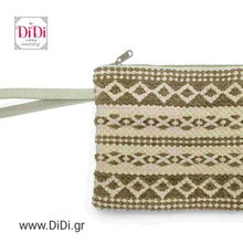 Φόρτωσε την φωτογραφία στο Gallery viewer, Φάκελος boho ριγέ μπεζ, 0603253