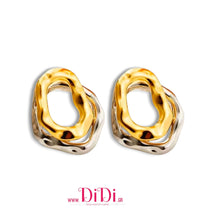 Φόρτωσε την φωτογραφία στο Gallery viewer, Ατσάλινα σκουλαρίκια καρφάκι, δίχρωμα, 3110257