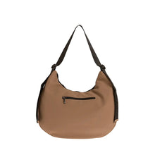 Φόρτωσε την φωτογραφία στο Gallery viewer, Τσάντα ώμου Oval Bag με ιμάντα, κάμελ, 24242