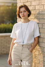 Φόρτωσε την φωτογραφία στο Gallery viewer, Κολιέ χειροποίητο, μακρύ με κρύσταλλα &amp; γυάλινη χειροποίητη χάντρα, 1503261