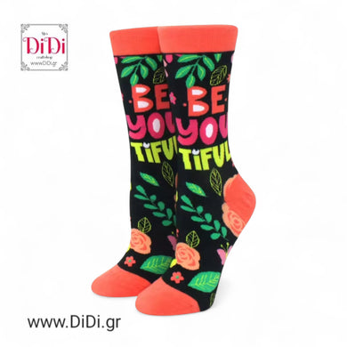 Κάλτσες μεσαίες be yourself μαύρες, No 36-43, 0909253