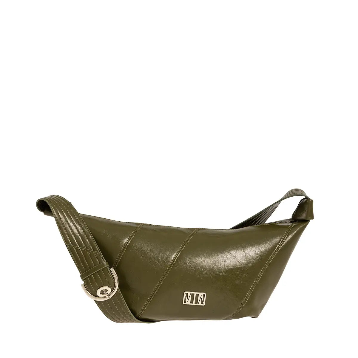 Τσάντα χιαστί Croissant Bag, λαδί, 24251