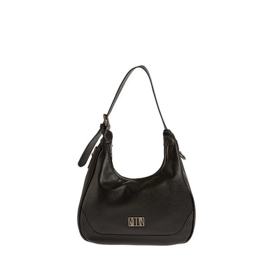 Τσάντα ώμου με δύο θέσεις, μαύρη, 24237