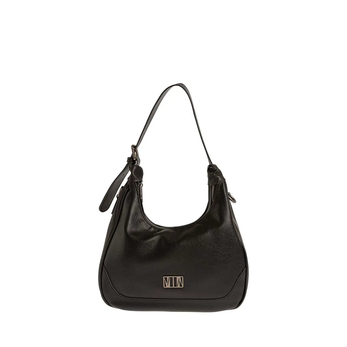 Τσάντα ώμου με δύο θέσεις, μαύρη, 24237