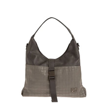 Φόρτωσε την φωτογραφία στο Gallery viewer, Τσάντα ώμου με πλεκτή υφή, γκρι, 24285