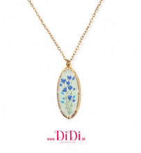 Φόρτωσε την φωτογραφία στο Gallery viewer, Κολιέ ατσάλινο με ζωγραφιά σμάλτου, σε κίτρινο χρυσό, 0303264