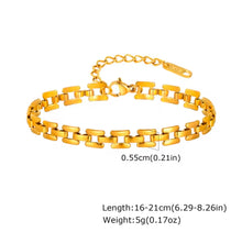 Φόρτωσε την φωτογραφία στο Gallery viewer, Ατσάλινο βραχιόλι αλυσίδα, σε κίτρινο χρυσό, 21102514