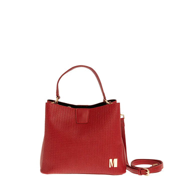 Τσάντα χειρός και χιαστί, κόκκινη, 24264