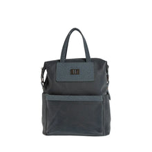 Φόρτωσε την φωτογραφία στο Gallery viewer, Τσάντα πλάτης με δύο υφές, πετρόλ, 24253