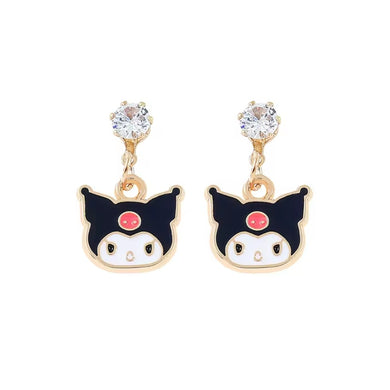 Σκουλαρίκια παιδικά zinc alloy, Kuromi, 2506253