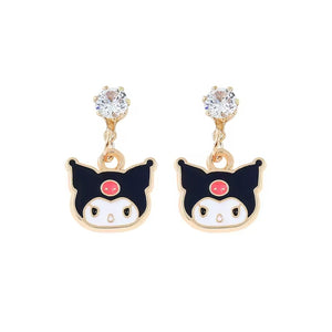 Σκουλαρίκια παιδικά zinc alloy, Kuromi, 2506253