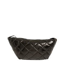 Φόρτωσε την φωτογραφία στο Gallery viewer, Τσάντα Croissant Bag καπιτονέ, μαύρο, 24260