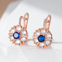 Φόρτωσε την φωτογραφία στο Gallery viewer, Σκουλαρίκια κρίκος με ροζέτα, σε ροζ χρυσό, 2811258