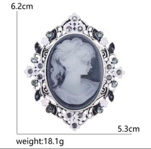 Φόρτωσε την φωτογραφία στο Gallery viewer, Καρφίτσα Καμέο (Cameo), ασημί, 3103263