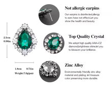 Φόρτωσε την φωτογραφία στο Gallery viewer, Σκουλαρίκια με κρύσταλλα σε μαύρο, 0912256