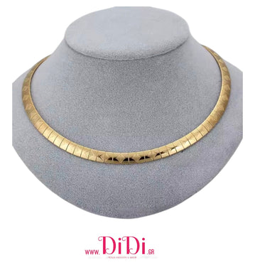 Κολιέ περιδέραιο ατσάλινο 8mm, σε κίτρινο χρυσό, 2111251G