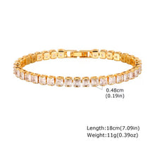 Φόρτωσε την φωτογραφία στο Gallery viewer, Ατσάλινο βραχιόλι αλυσίδα ριβιέρα, σε κίτρινο χρυσό, 2010254