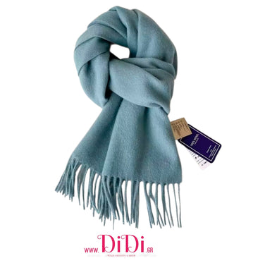 Κουβέρτα - κασκόλ 100% μαλλί, μπλε ραφ, 20112522