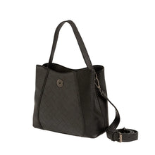 Φόρτωσε την φωτογραφία στο Gallery viewer, Τσάντα χειρός και χιαστί, μαύρη 24266