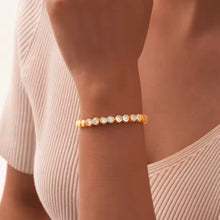 Φόρτωσε την φωτογραφία στο Gallery viewer, Ατσάλινο βραχιόλι αλυσίδα ριβιέρα, σε κίτρινο χρυσό, 20102512