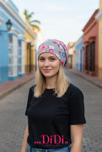 Φόρτωσε την φωτογραφία στο Gallery viewer, Τιρμπάν βαμβακερό γκρι με φλοράλ σχέδιο, πολύ μαλακό, 0802263