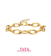 Φόρτωσε την φωτογραφία στο Gallery viewer, Ατσάλινο βραχιόλι αλυσίδα, σε κίτρινο χρυσό, 2010252