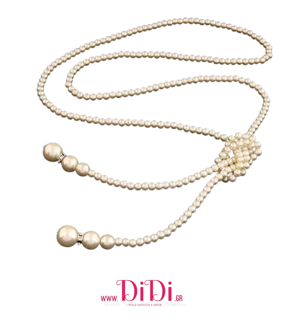 Κολιέ με πέρλες εκρού 6-9mm, μακρύ, 2011254