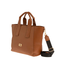 Φόρτωσε την φωτογραφία στο Gallery viewer, Τσάντα χειρός με ιμάντα, κάμελ, 24250